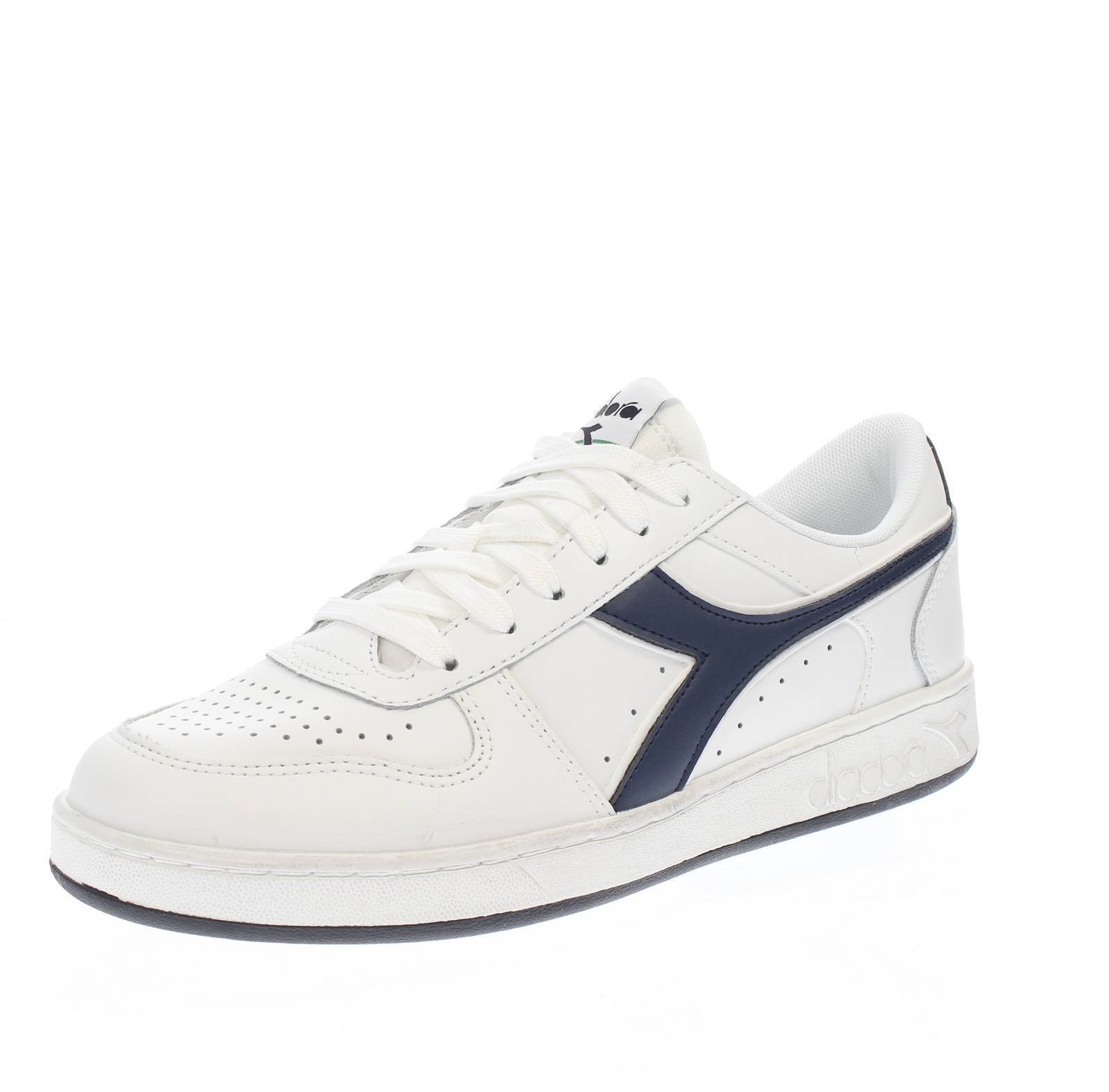 Diadora Sportswear Magic Basket - Sneakers Basse In Pelle Bianco - Taglia 40 [6.
