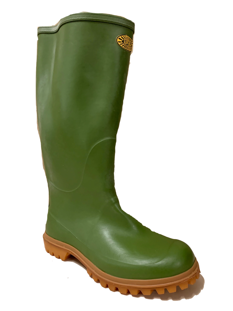 SUPERGA 7324 GINOCCHIO VERDE STIVALI VERA GOMMA SUOLA ALPINA