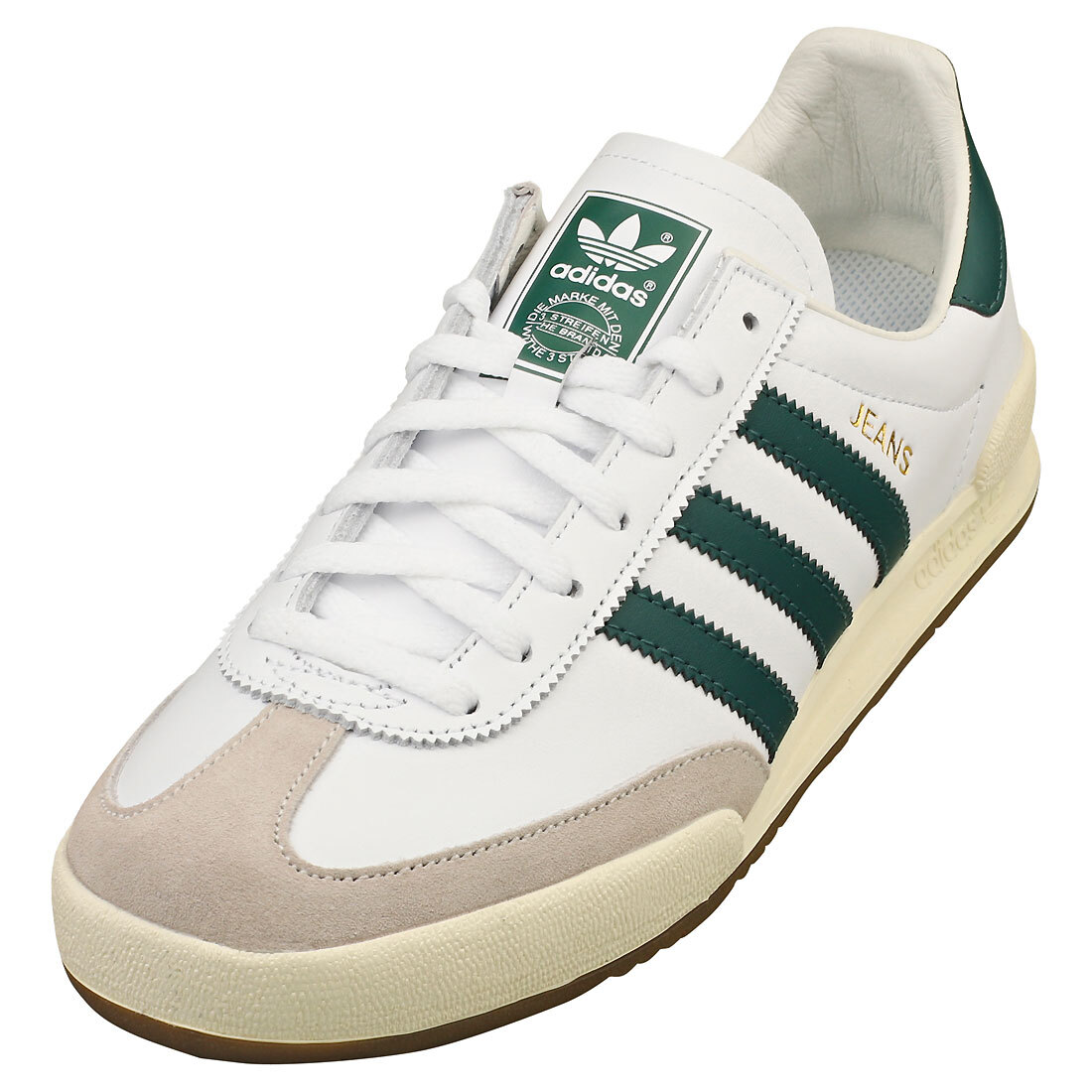 adidas Jeans Uomo White Green Formatori Casuale - 46 EU