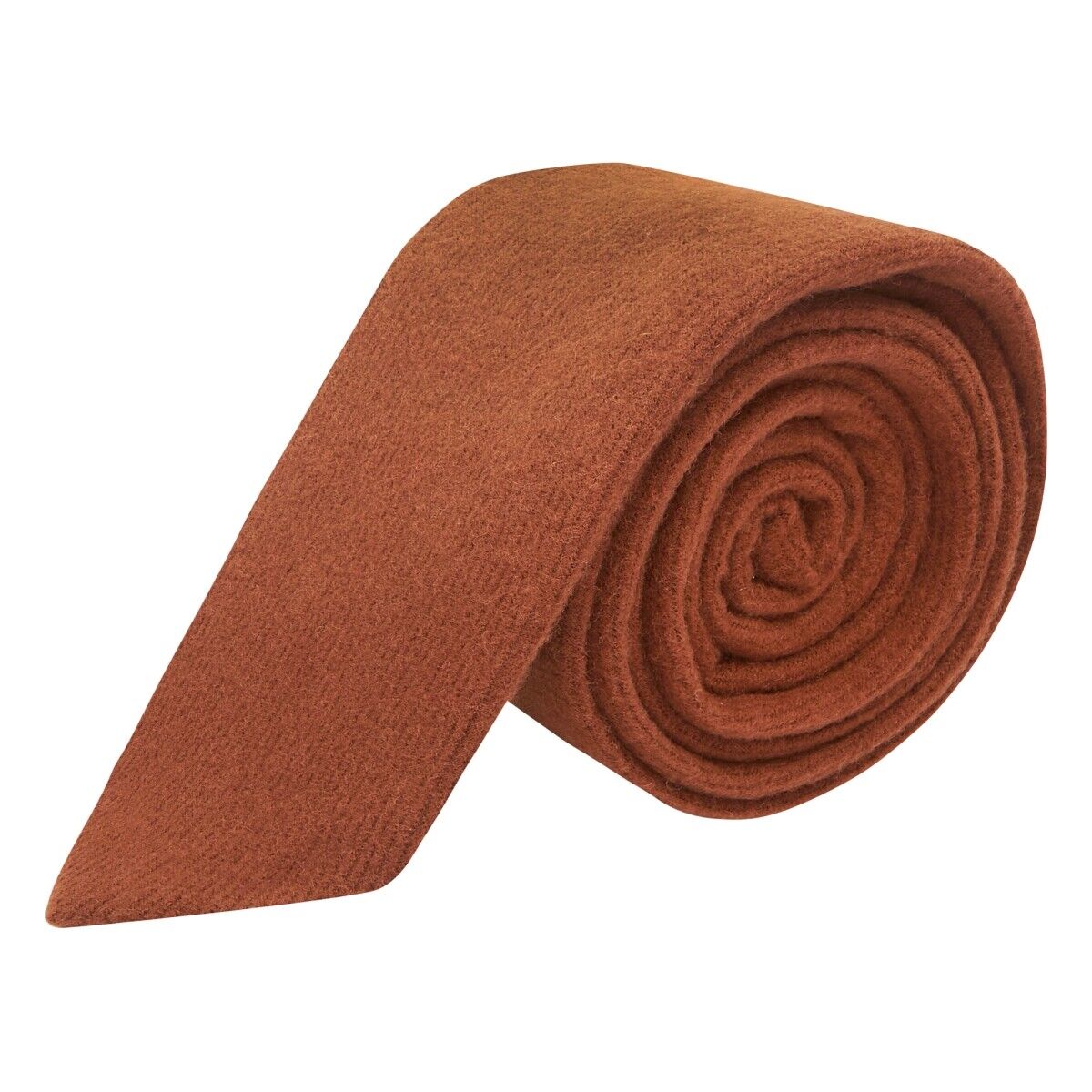 Marrone Caramello Donegal Tweed Cravatta