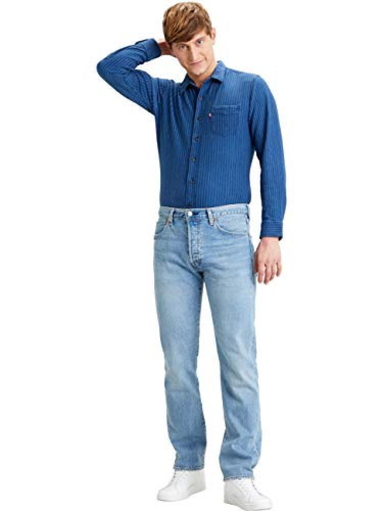 (TG. 36W / 34L) Levi's 501 Original Fit Jeans, Uomo, Blu(Basil Sand), 36W / 34L