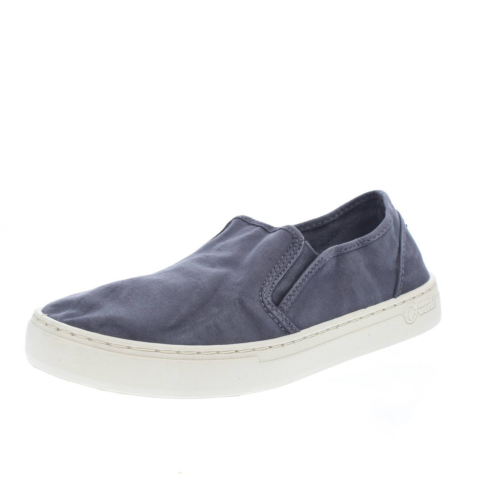Natural World Old Gazelle - Slip On In Tessuto Blu - Taglia 46 [30.4cm] Scarpe