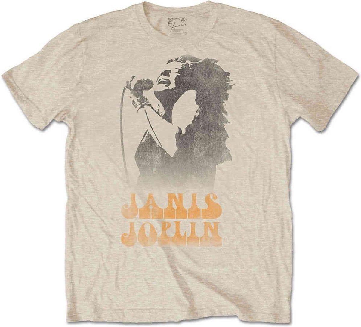 Abbigliamento Janis Joplin: Working The Mic (T-Shirt Unisex Tg. S)