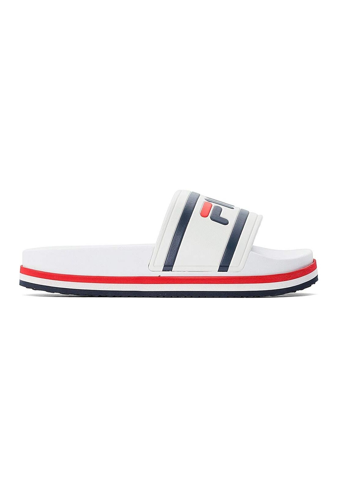Fila Morro Bay Zeppa wmn, Sandalo, Donna, Bianco (White/Stripe), 39 EU