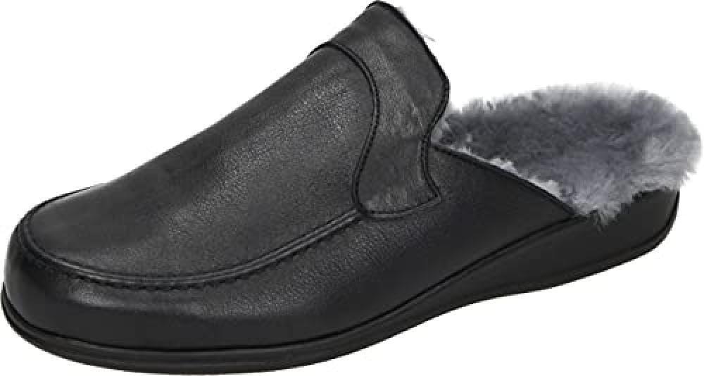 (TG. 39.5 EU) Manitu Home 220261, Ciabatte Uomo, Nero, 39.5 EU - NUOVO