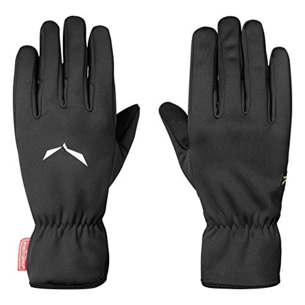 (TG. L) Salewa Ws Finger Guanti, Unisex – Adulto, Black Out, L - NUOVO
