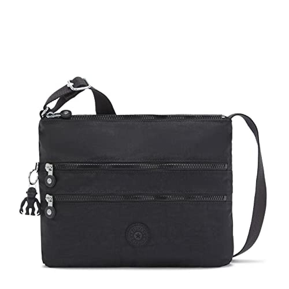 (TG. M) Kipling Alvar, Tracolla Donna, Black Noir 01, M - NUOVO