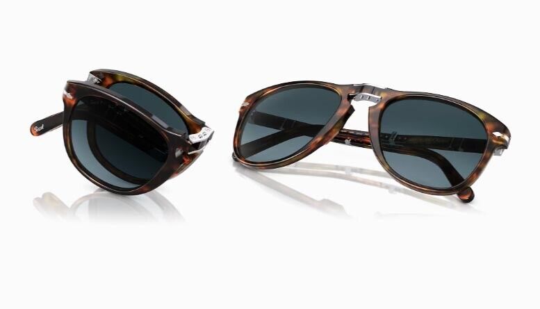 PERSOL 0PO714SM 54 0108S3 IL PIEGHEVOLE Steve McQueen-Caffè POLAR BLUE GRADIENT