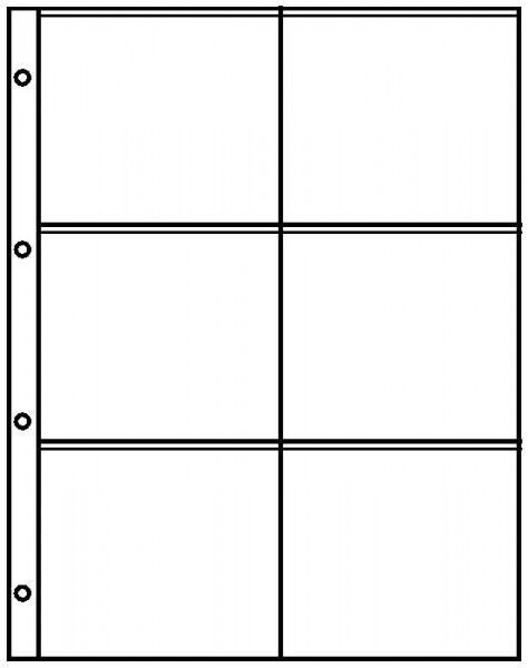 Lindner 8846 Fogli L'Ordinamento A4 Con 6 Trasparenti (110 X98 MM)