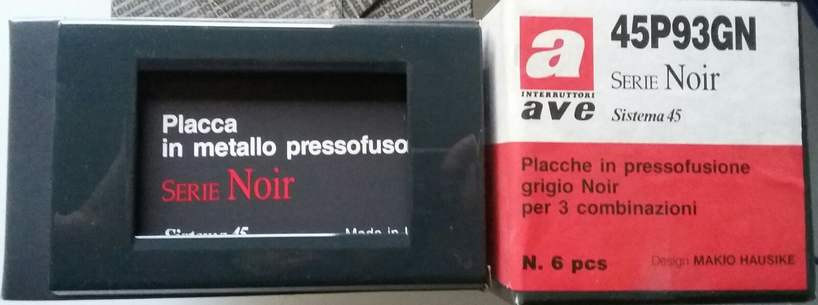 Placca grigio noir Ave sistema 45 Art.45P93GN .☎️📱Chiamate x sconti 📞💬
