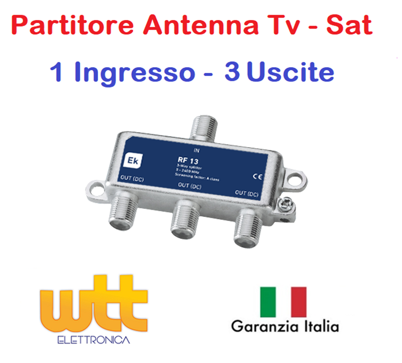 Partitore Antenna Tv 3 USCITE