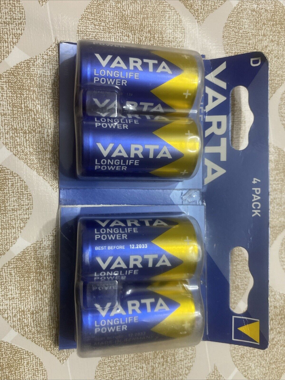VARTA 4920/2B BATTERIA ALCALINA TIPO D 1.5 V HIGH ENERGY BLISTER DA 2 PEZZI