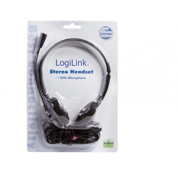 Logilink Cuffia Stereo con Microfono