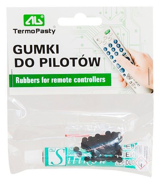 Keypad Repair Kit 100 PC Gomma Pulsanti per TV a Distanza Controllori W/ Colla