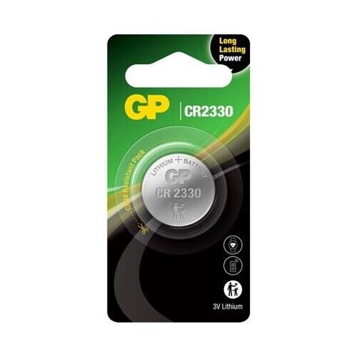 1 GP CR2330 Batteria a Bottone Al Litio 1Bl Blister 3V Cina Scadenza 2032