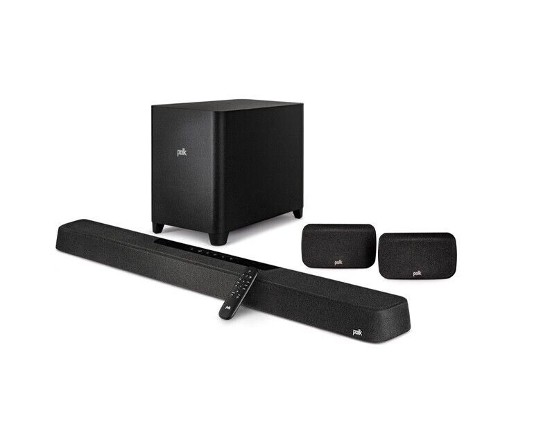 Soundbar Polk Magnifi Max AX SR, Sub wifi,+2 SR2, Dolby Atmos, DTS:X 3D 5.1.2