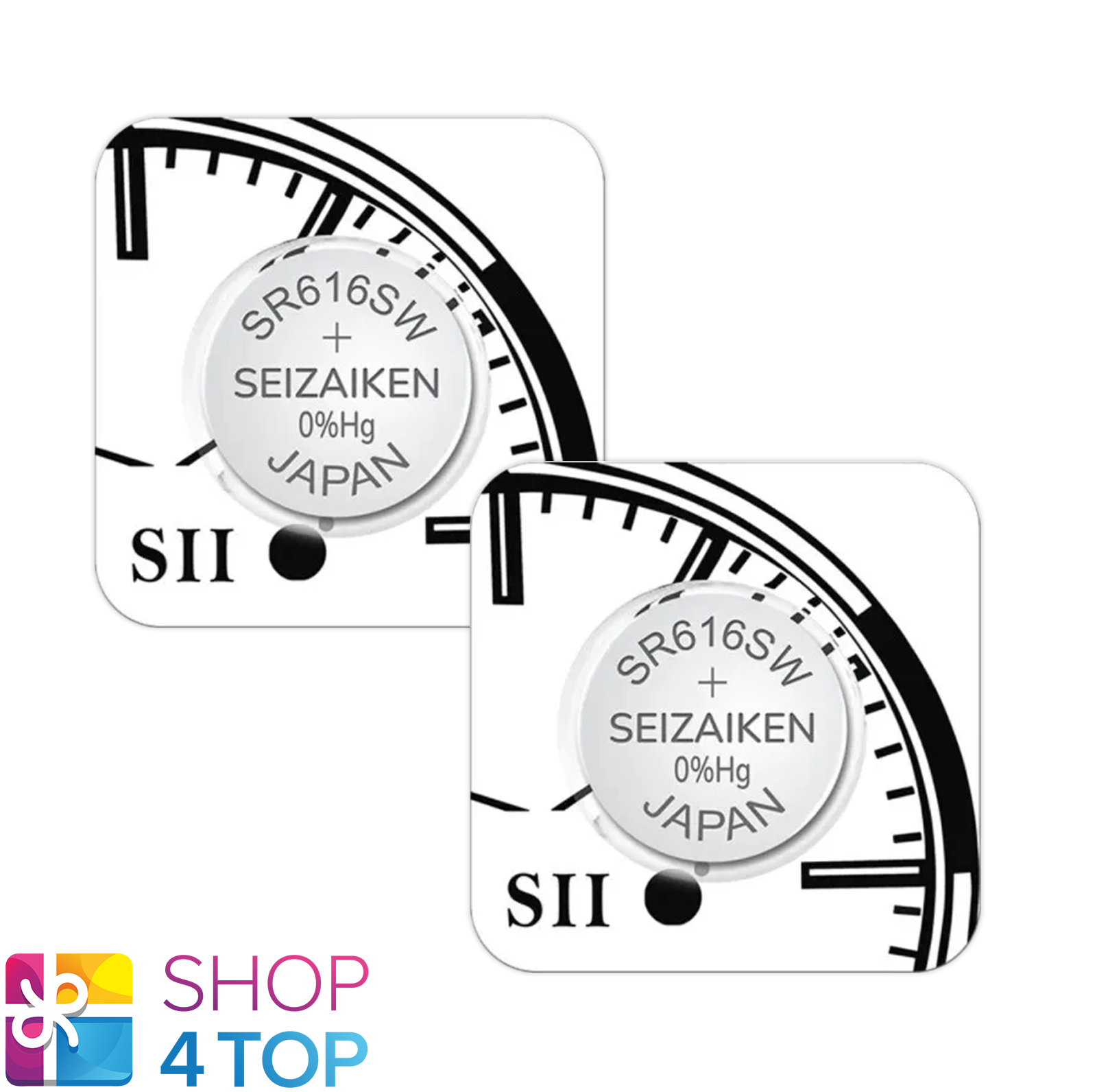 2 Seiko Seizaiken Orologio batteries 321 SR616SW SR65 Argento Ossido 1.55V 2026