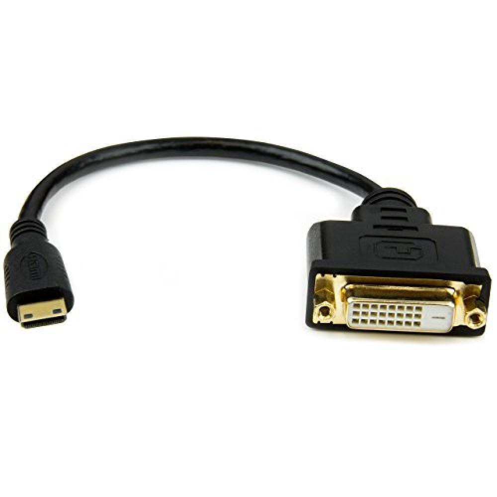 (TG. 8 Inch - M/F) Startech.Com Adatattore Mini HDMI a Dvi-D da 20 cm, Maschio/F