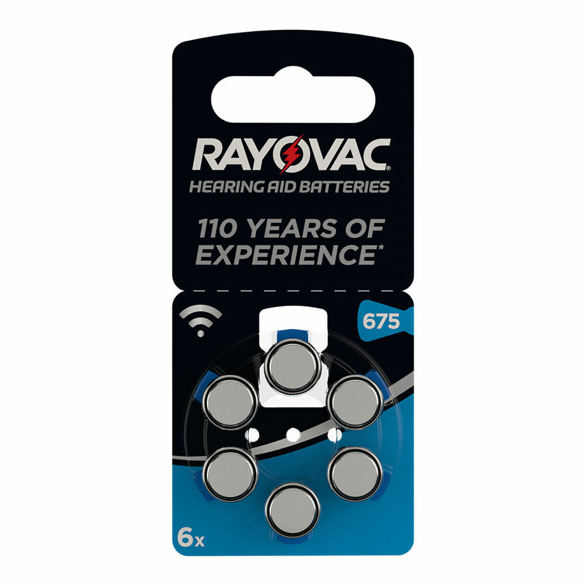 Batterie a Bottone a Litio Rayovac Compatibile con apparecchi acustici ZA675