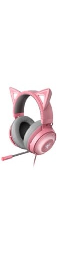 RAZER Cuffie Gaming Microfono, con filo, Colore Rosa - Kraken Kitty