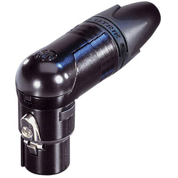 Neutrik nc6frx-b connettore xlr presa angolata poli 6 nero 1 pz