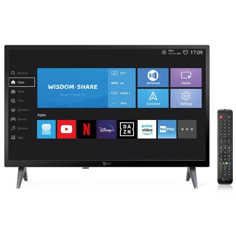 TELE SYSTEM SMART24 LS2 A11 TV LED 24'' HD READY SMART TV - 24SMARTLS2A11