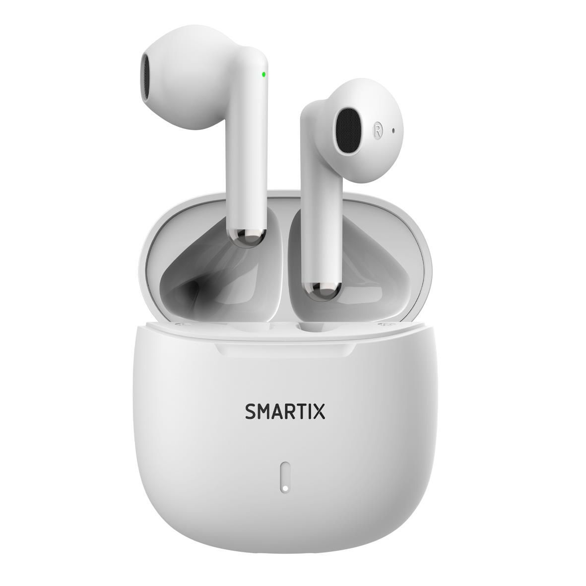 Atlantis Smartix Tws Sm60-Fi9-W Bt V5.3 Auricolare Custodia Con Funzione Di Rica