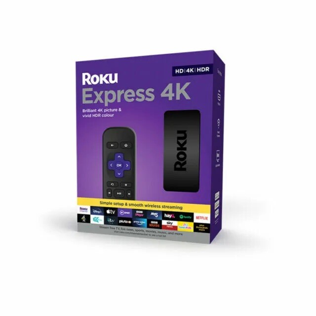 Roku Express 4K Media Streamer Nero-Uk