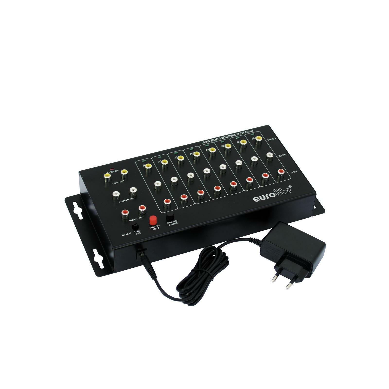 EUROLITE VIDEO SWITCH AVS-802