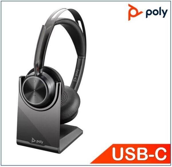 Plantronics Voyager Focus 2 UC VFOCUS2-M C Usb-C Auricolare Bluetooth Con Stand