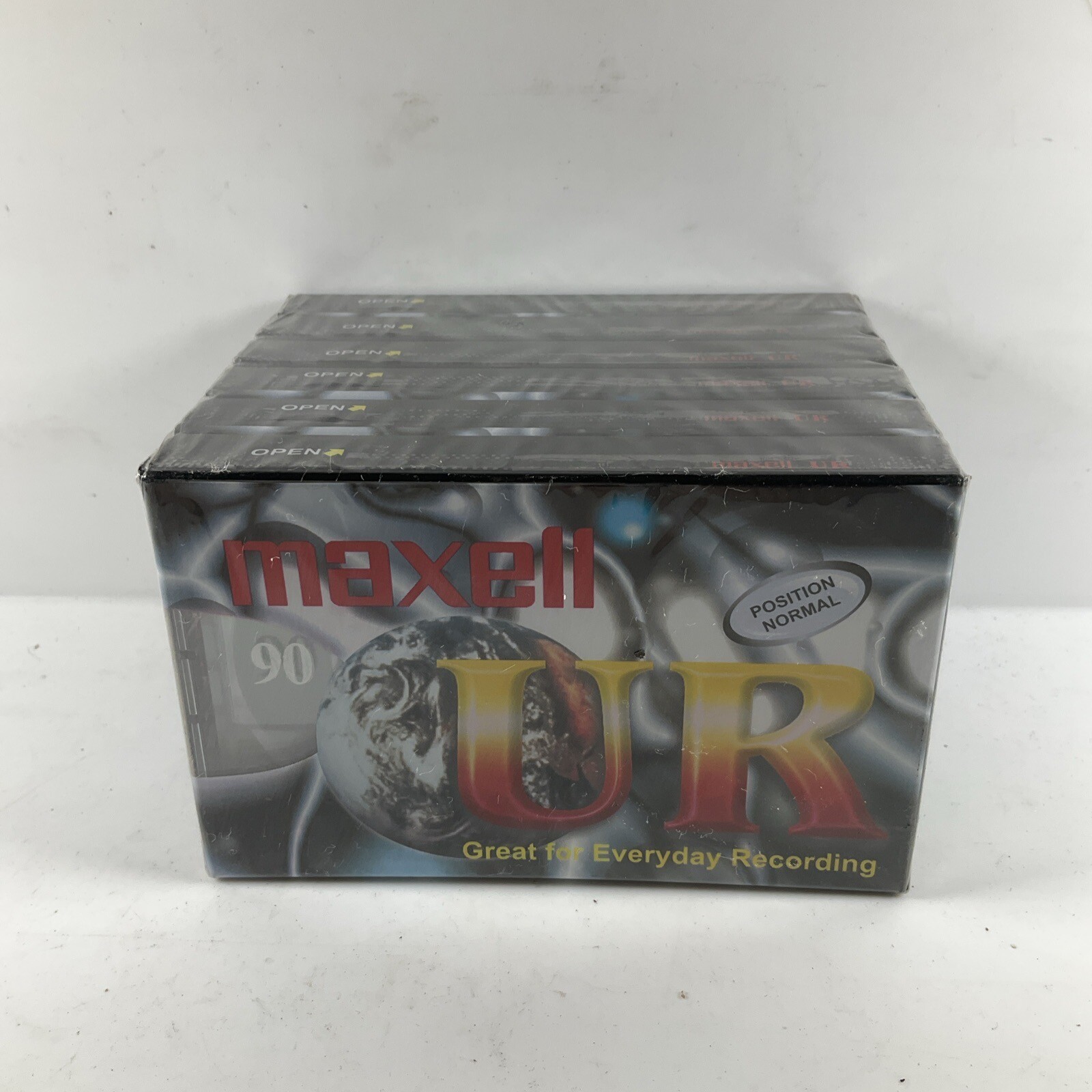 6 Confezione Maxell UR90 90 Minuti Vuoto Audio Media Registrazione Cassetta New