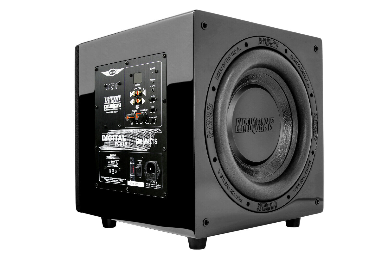 EarthquakeSound MiniMe-DSP-P10 10" DSP 600W Powered Subwoofer Passive Radiator