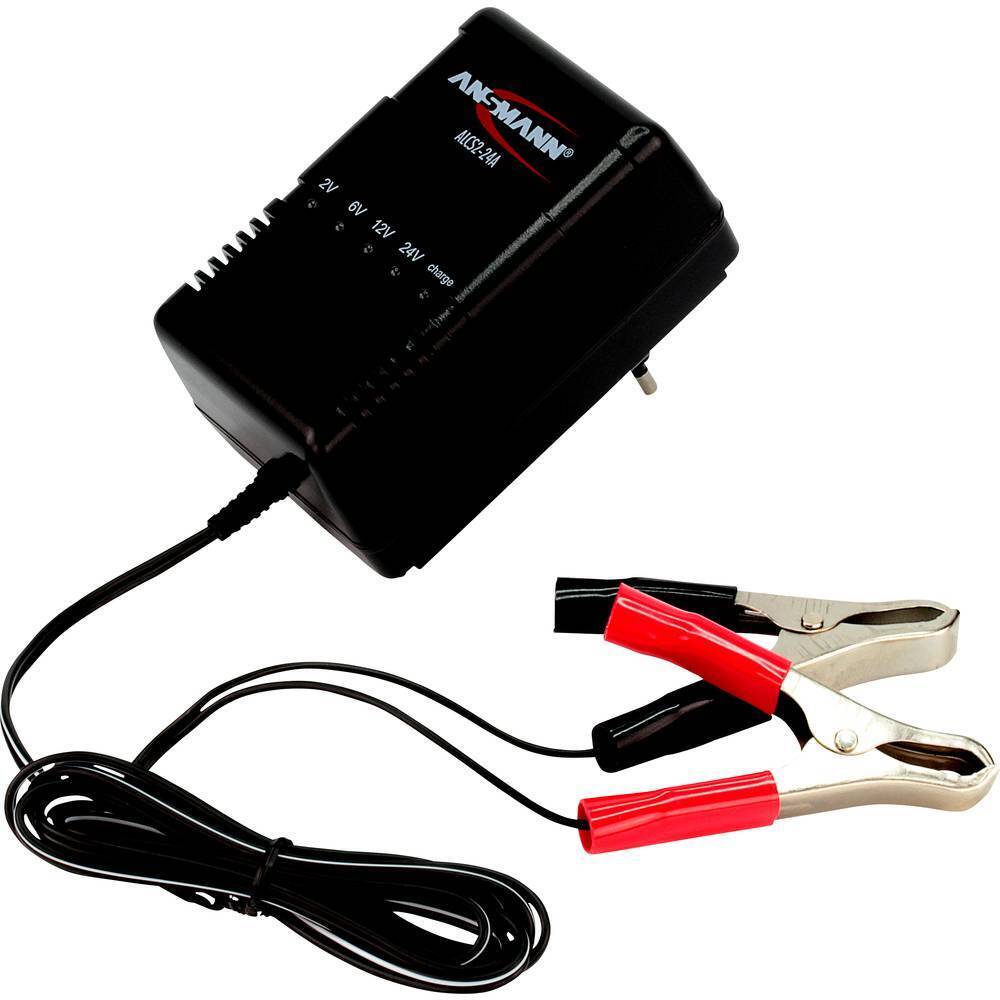 Ansmann Caricatore per batterie al piombo ALCS 2-24 A 2 V, 6 V, 12 V, 24 V