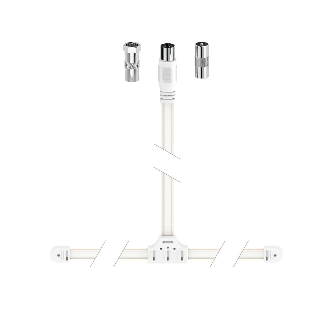 Hama Cavo antenna DAB+ Dipole Antenna bianco 7205283