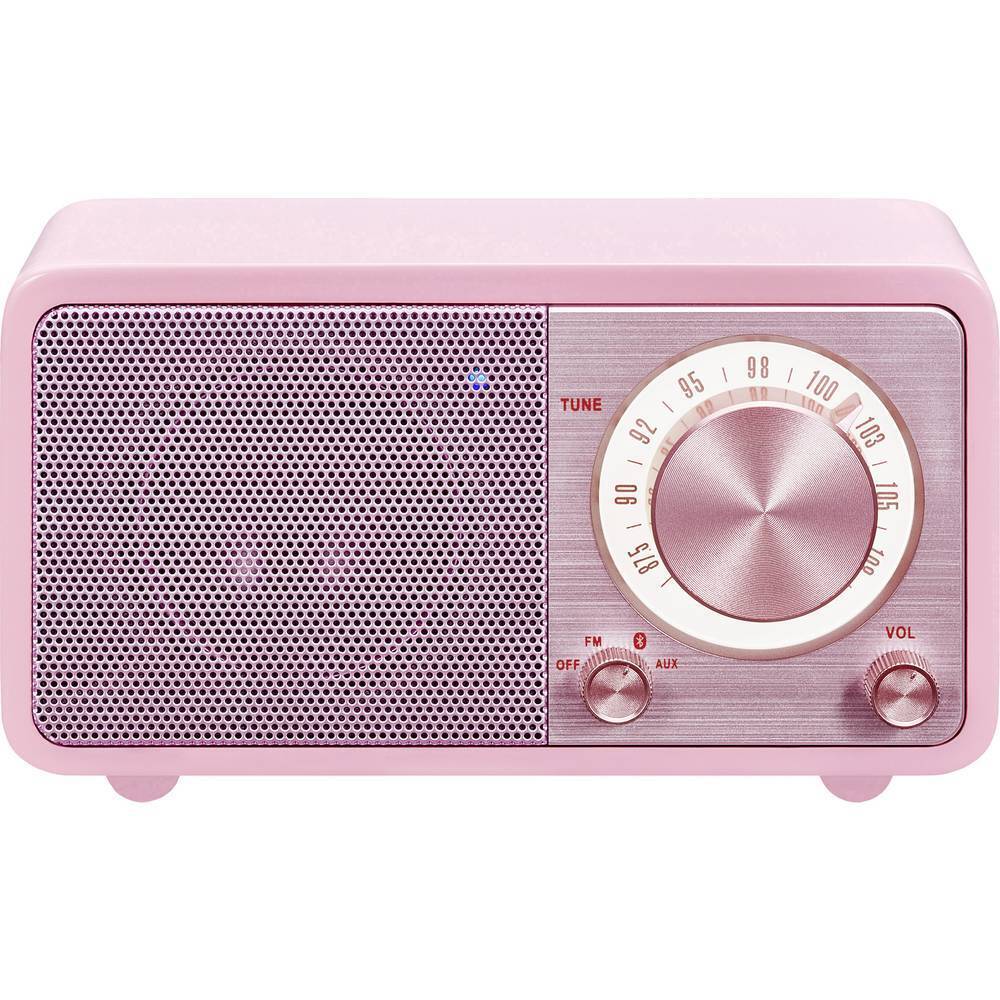 Sangean WR-7 Genuine Mini Radio da tavolo FM Bluetooth ricaricabile Rosa