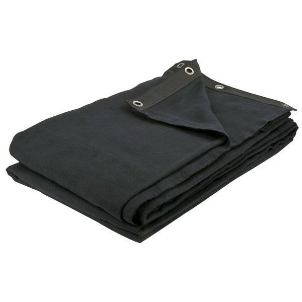 SHOWTEC Dekomolton Backdrop 300 x 300cm Black Telone Nero Showtec Dekomolton Bac