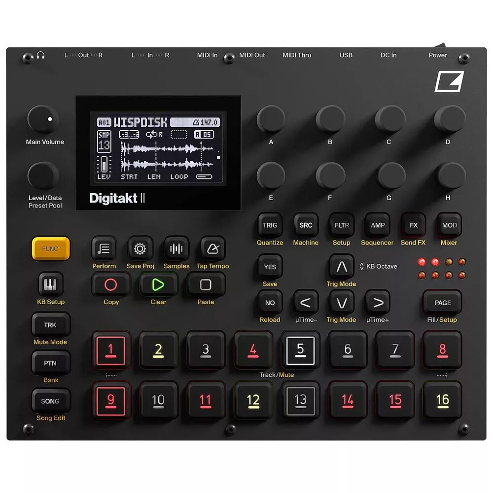 ELEKTRON DIGITAKT II campionatore drum machine sampler groove box per dj studio
