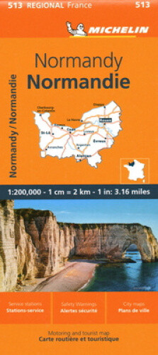 Normandy - Michelin Regional Map 513 by Michelin
