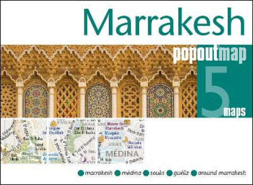 Marrakesh PopOut Map: Handy pocket size pop up city map of Marrakesh (PopOut