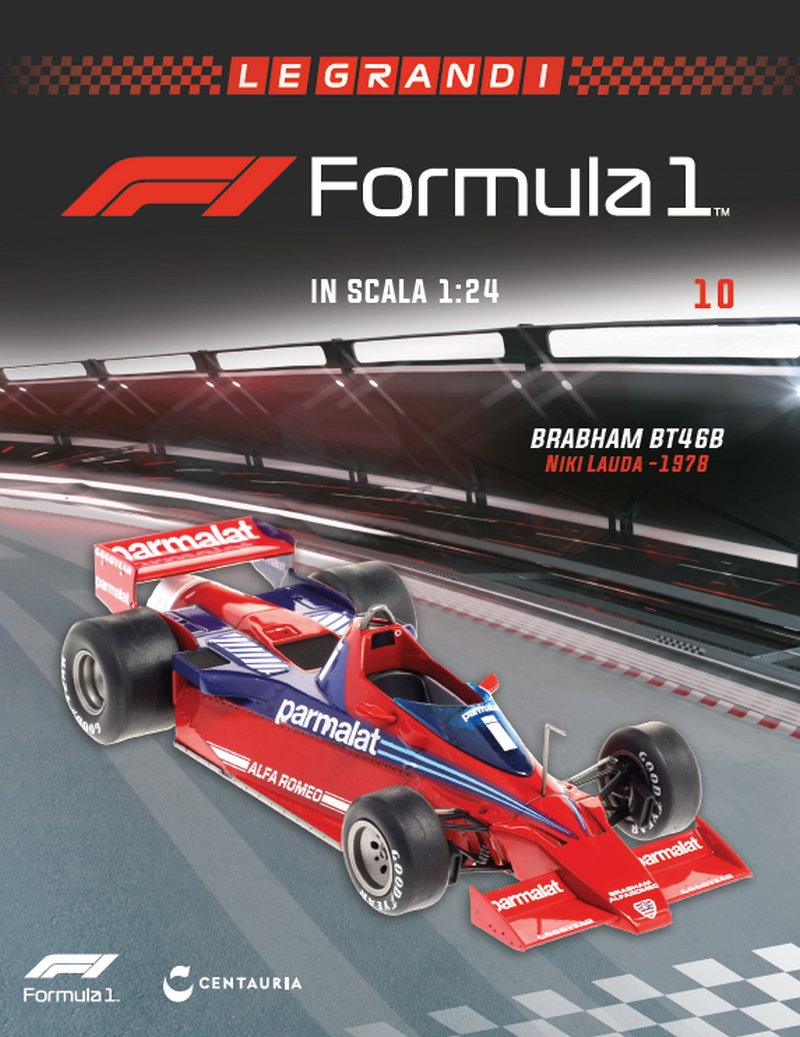 NEW BIG 1:24 F1 BRABHAM BT46B - Niki Lauda 1978 ALTAYA +Magazine no Minichamps