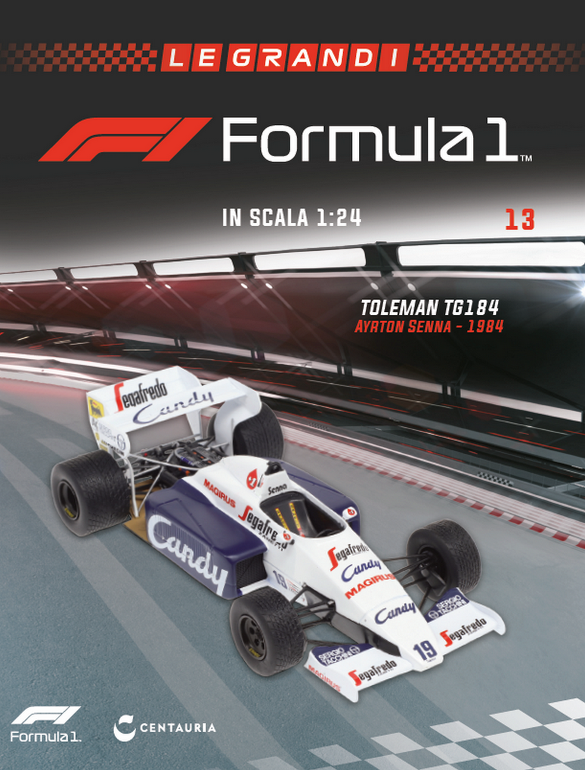 NEW 1:24 F1 TOLEMAN TG184 - Ayrton Senna 1984 ALTAYA +Magazine no Minichamps