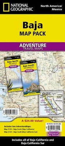 Baja California, Mexico, Map Pack Bundle: Travel Maps International Adventure