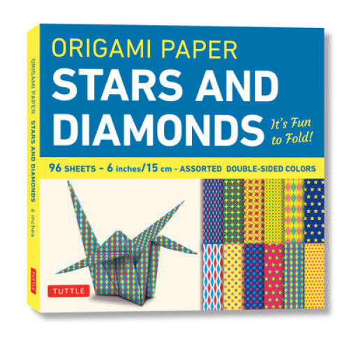 Origami Paper - Stars and Diamonds - 15cm - 96 Sheets: Tuttle Origami Paper:
