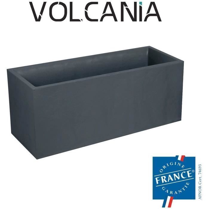 Eda Bac Jardiniere Volcania 100 X 40 X 40 Cm - 97,6 L - Grigio Antracite