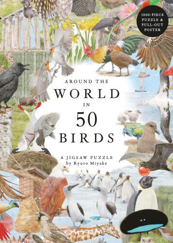 Around the World in 50 Birds 1000 Piece Puzzle: 1000 Piece Jigsaw