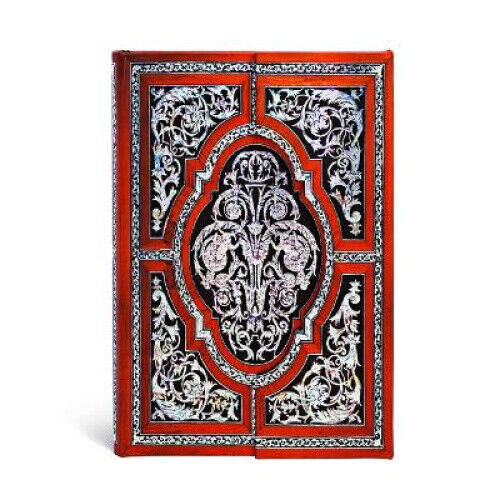 Mother-of-Pearl (Exotic Marquetry) Mini Lined Hardcover Journal (Wrap Closure)