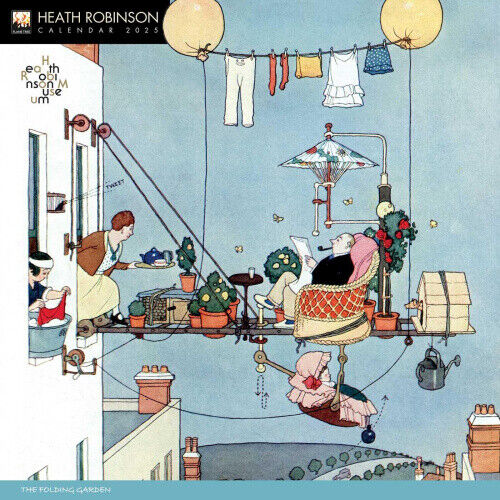 Heath Robinson Wall Calendar 2025 (Art Calendar) by Flame Tree Studio