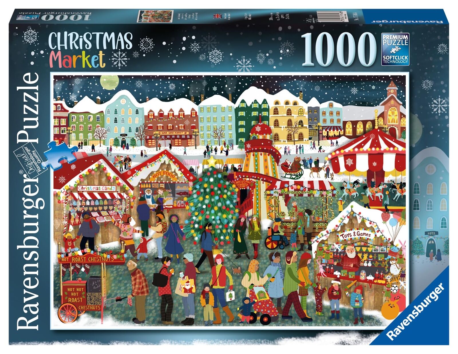 Merchandising Ravensburger: Puzzle 1000 Pz - Mercatino Di Natale