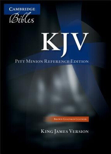 KJV Pitt Minion Reference Edition KJ446:X brown goatskin