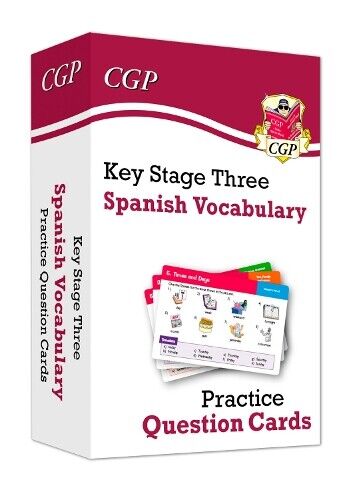 CGP Books KS3 Spanish: Vocabulary Practice Question Cards (Copertina rigida)